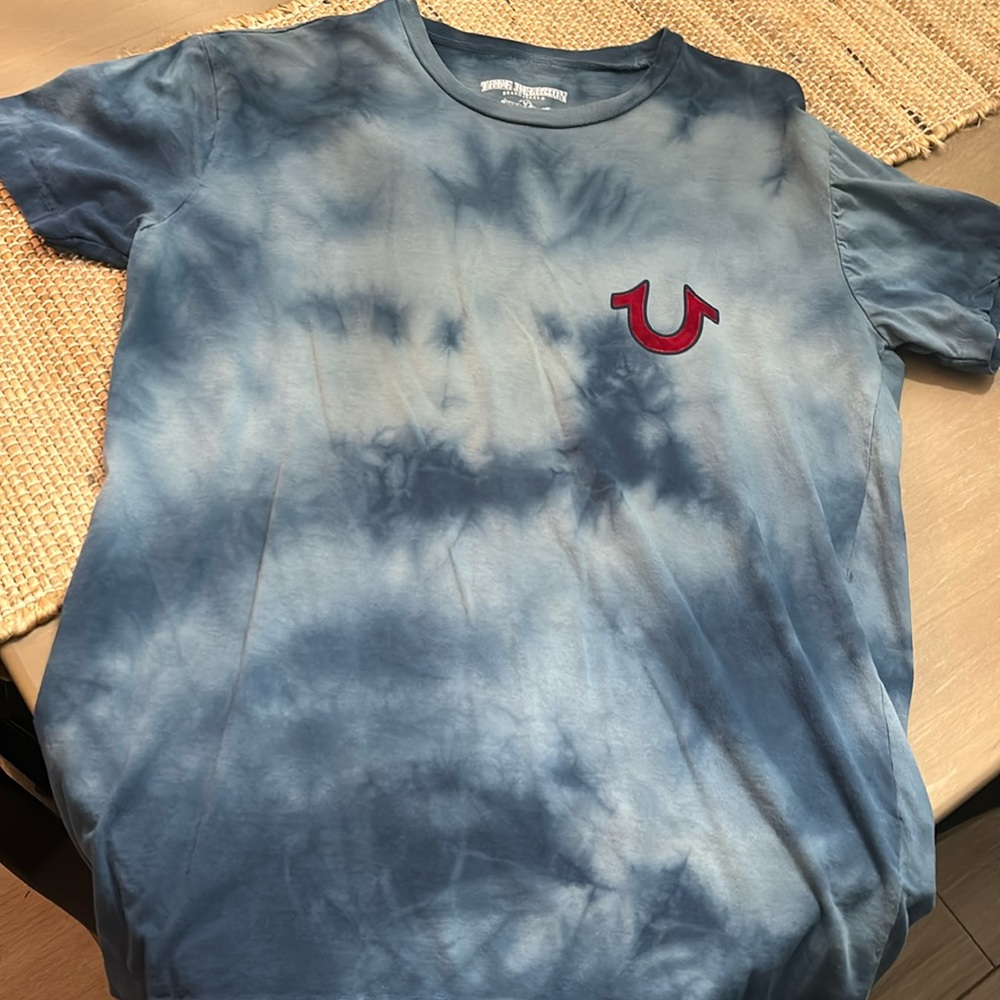 True Religion T-Shirt Tye Dye Blue